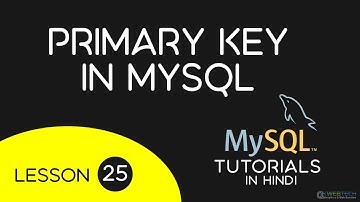 Primary key in MySQL in Hindi - 25