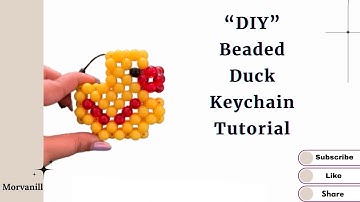 Beaded Duck/Beaded Pet Animals/Making Beaded Duck Keychain/Bag charm Tutorial