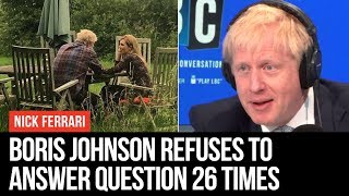 Boris johnson refused 26 times to answer a question about when the
picture of him with girlfriend carrie symonds was taken. front pages
most today'...