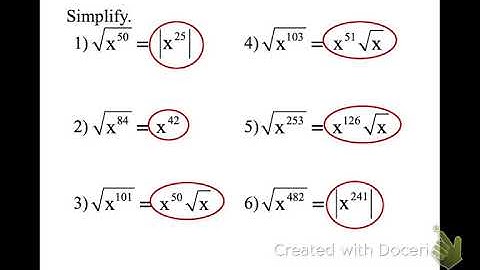 11.2 simplify roots involving radicals