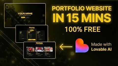 Create a Stunning Portfolio Website in 15 Minutes — No Coding Needed!