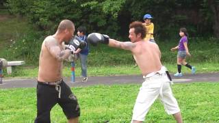 進治さん　ノックアウトシーン