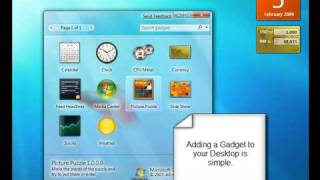 Gadgets in Windows 7
