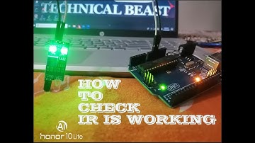 how to check IR SENSOR is working or not ?