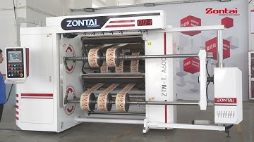 Zontai Unibody type Turret Slitting rewinding machine