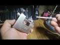 Snauzer top security  dimple container lock with homemade rake