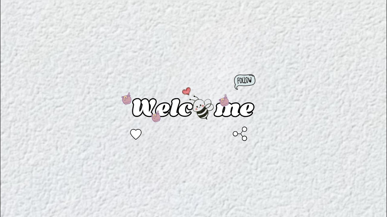 Cute Aesthetic *Bee* Intro & Outro Template For YouTube Free To Use