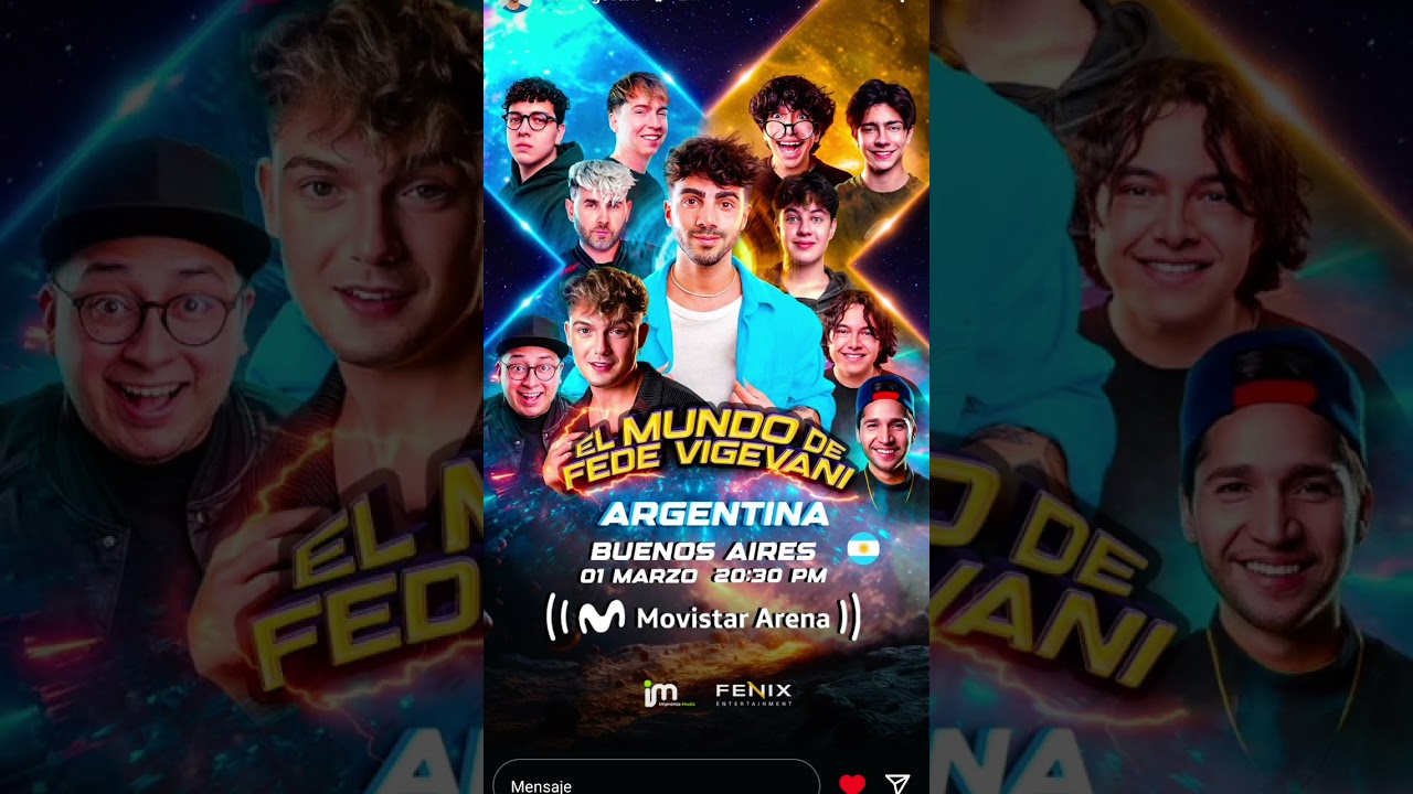 SHOW EL UNO DE MARZO EN BUENOS AIRES ARGENTINA EN EL Movistararena