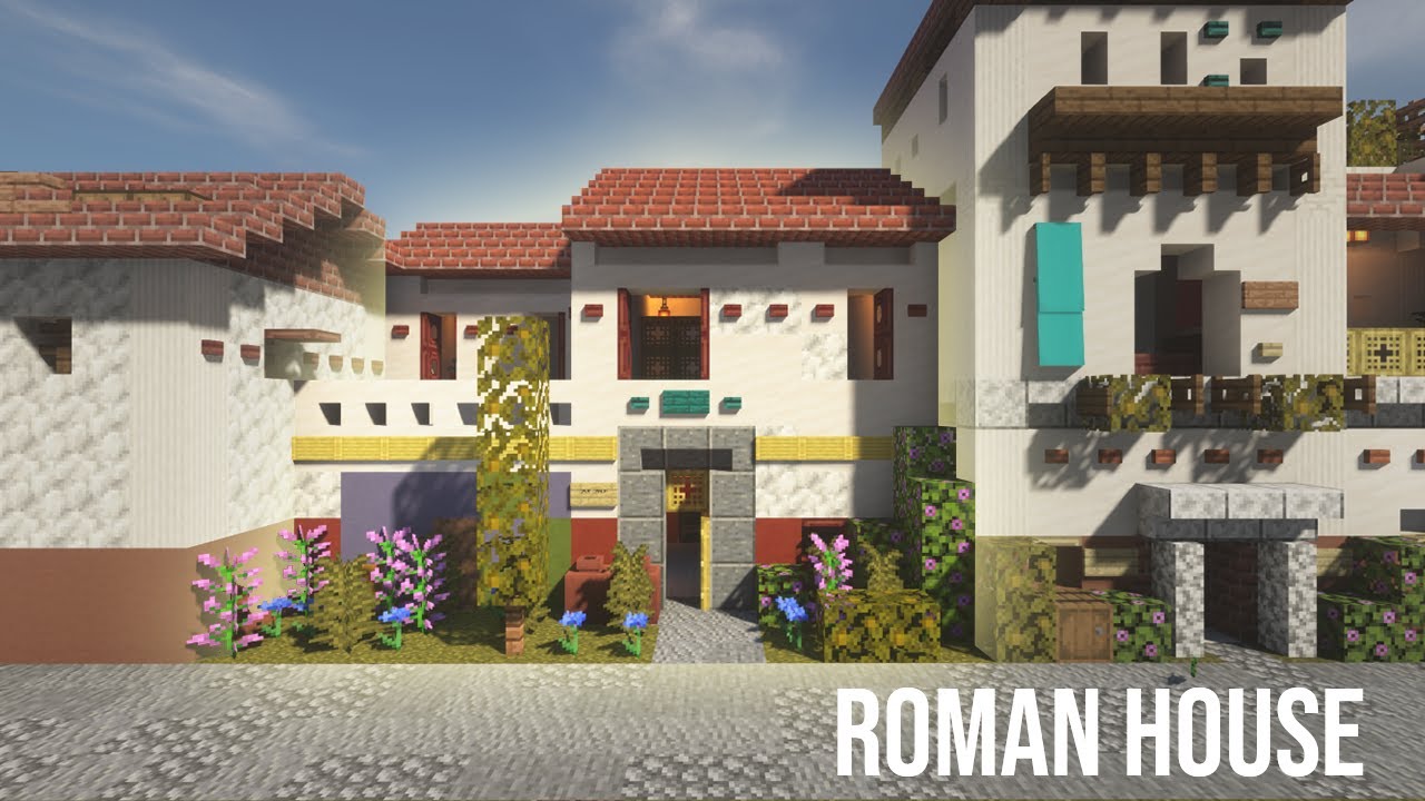 Minecraft Roman House Tutorial | Medium Sized House (#2) - YouTube