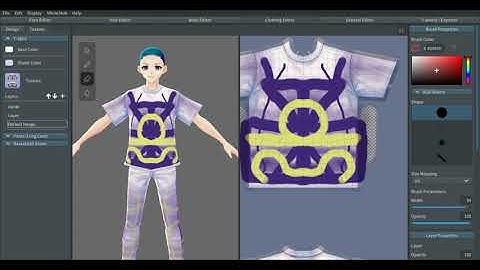 Vroid Tutorial 3.2:  Clothing Texture: Erasing