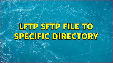 lftp sftp file to specific directory (2 Solutions!!)