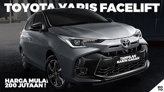 Tampilan Facelift Terbaru dan GAGAH, TOYOTA Luncurkan NEW YARIS Seharga MULAI dari 200 Jutaan !