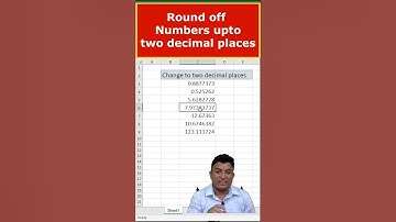 How to Round off a number to two decimal places only?#Shorts #shortvideo #exceltips #exceltricks