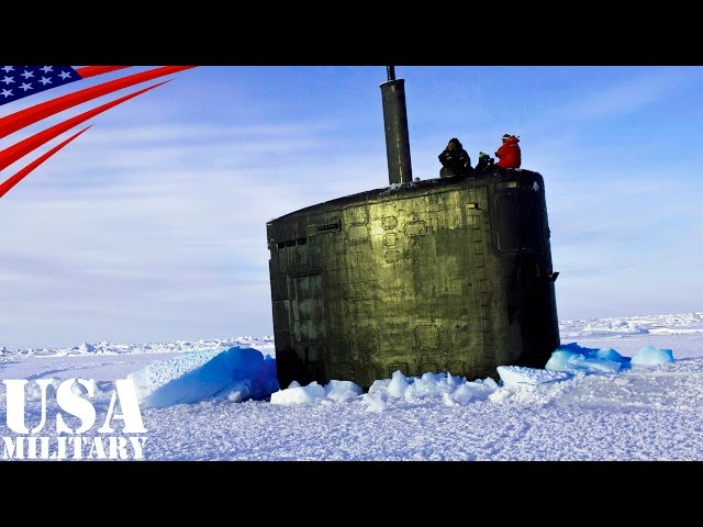 Los Angeles-class Submarine Break the Arctic Ice - YouTube