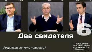 СУББОТНЯЯ ШКОЛА || ДВА СВИДЕТЕЛЯ || УРОК 6 || СУРДОПЕРЕВОД