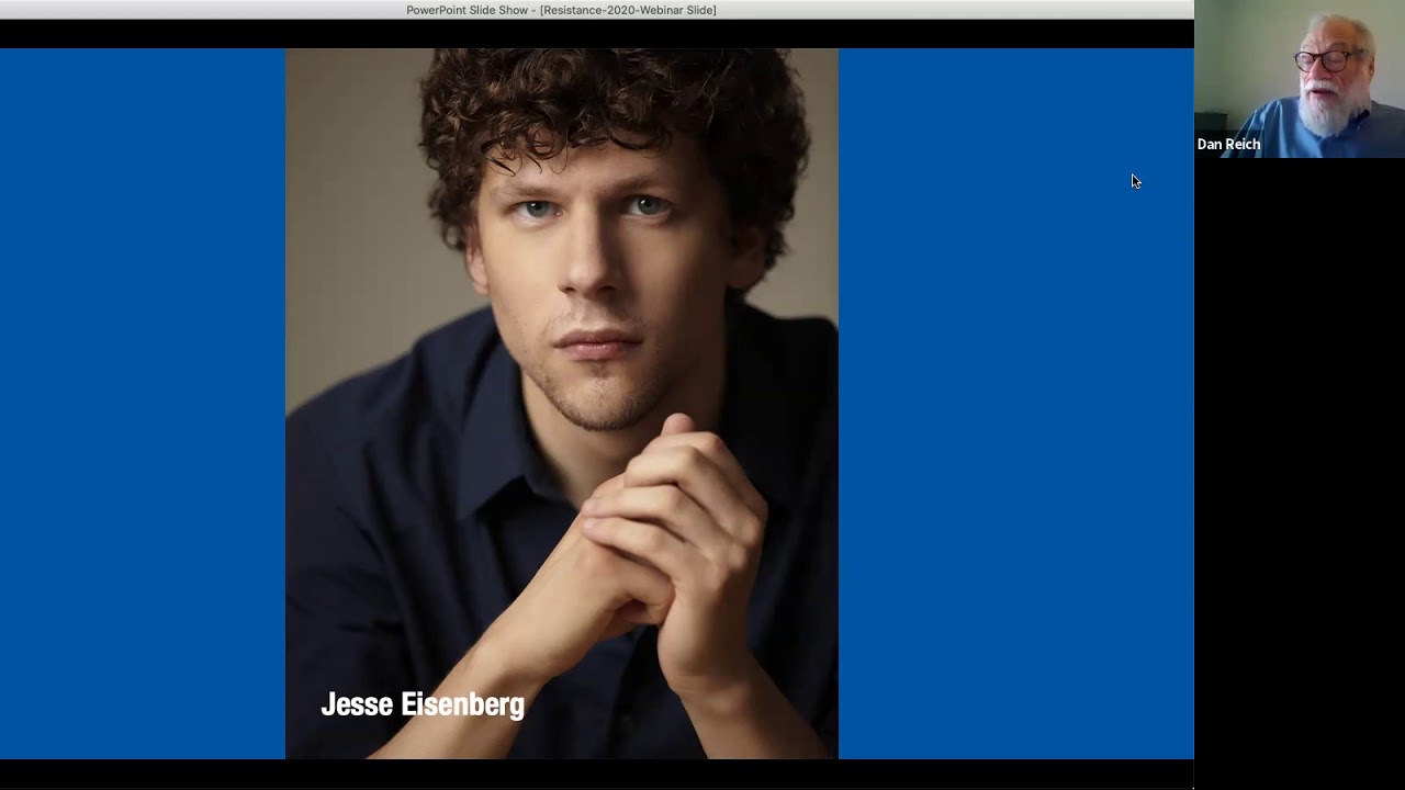 "Resistance" film Q&A featuring Jesse Eisenberg and Jonathan Jakubowicz