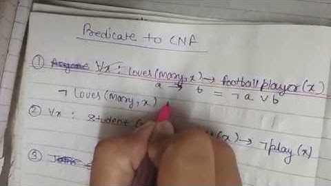 Example to solve CNF questions in Artificial Intelligence-- C4