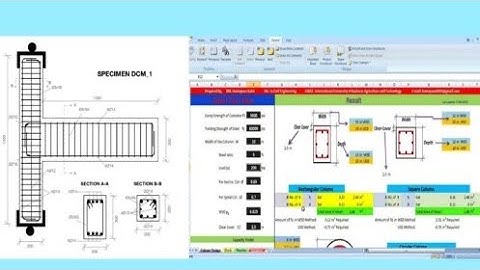 EXCEL SHEET FOR RCC MEMBER DESIGN