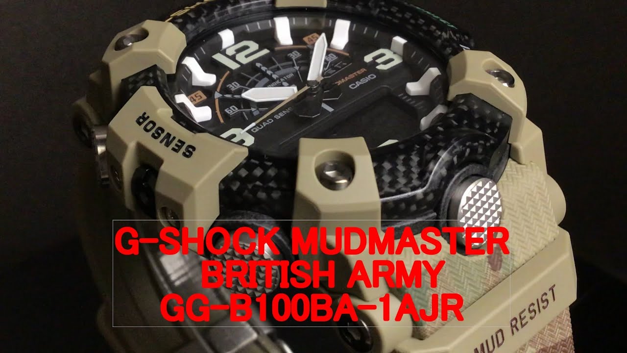 Gショック イギリス陸軍 カーボンコアガード GG-B100BA-1AJR