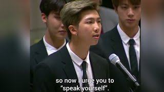 BTS Kim Namjoon's Speech Ιn UNICEF #ENDviolence #UNGA #Youth2030 #GenUnlimited