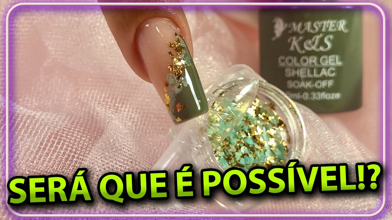 Alongamento no MOLDE F1 com NAIL ART que não precisa encapsular!