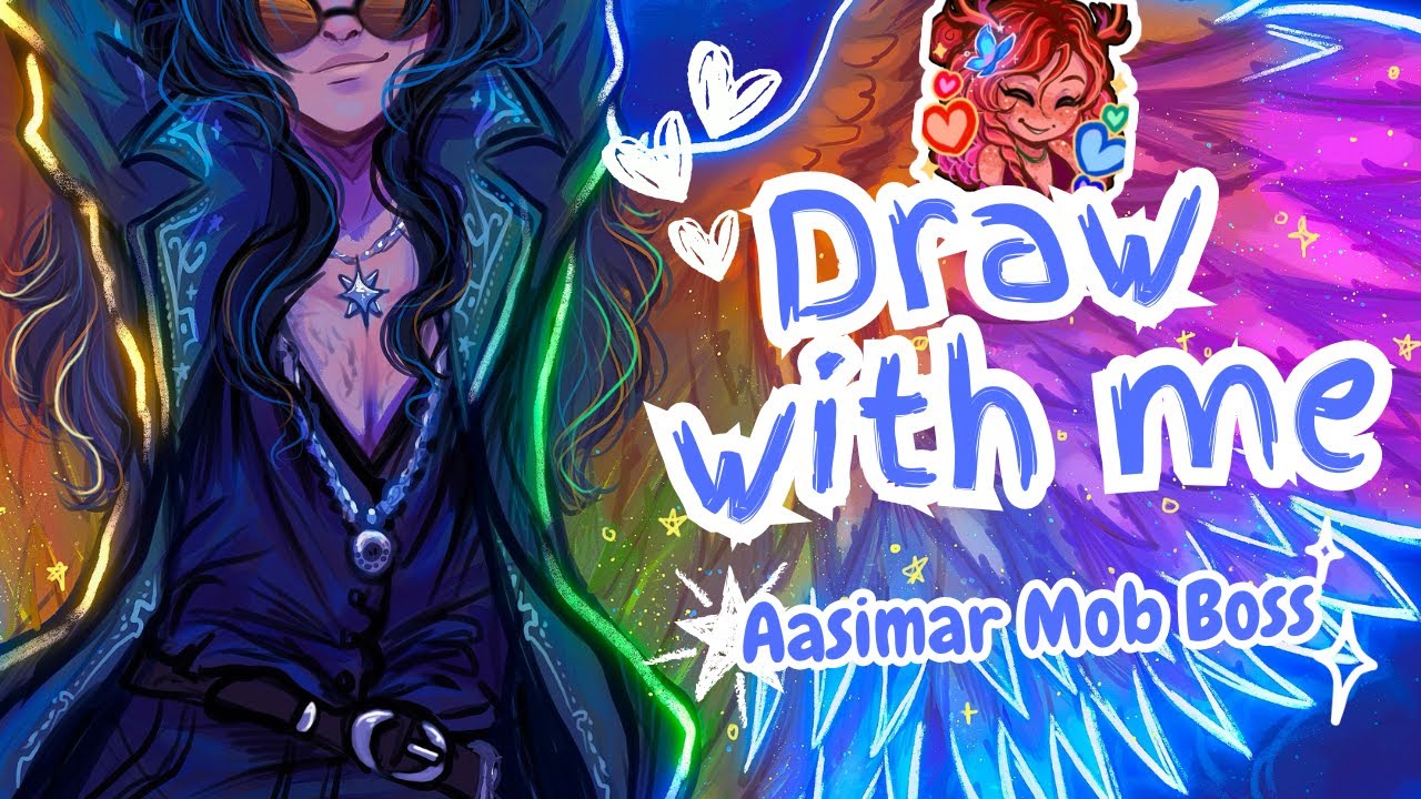 Dnd Mod Boss Drawing a Aasimar Mob Boss DnD Character °。 Real Time Draw Wth Me - YouTube