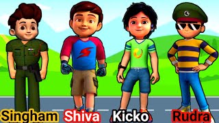 Little Singham, Shiva, Kicko, Rudra, Shadow Puzzle || Latest Cartoon Gameplay Video screenshot 5