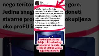 Jedini put izlaska Srbije iz krize i nekog opstanka na duže staze je EU kao velika zajednica naroda