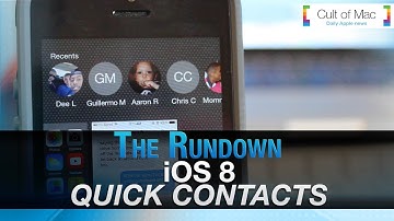 The Rundown: iOS 8 Quick Contacts