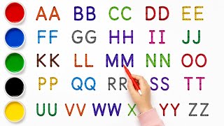 AA BB CC DD EE | Capital Alphabet Tracing for Kids |12345 | Number | Learn English Alphabet A to Z