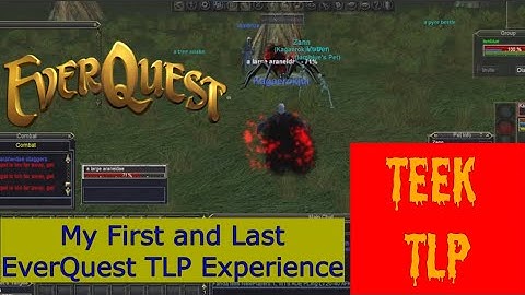 My First and Last EverQuest TLP Experience - Dark Elf Necromancer on Teek