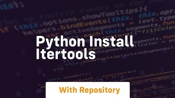 python install itertools