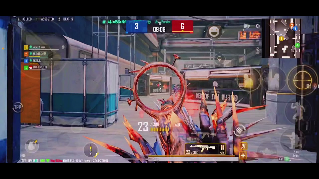 AKM nightmare skin level 7 game play , PUBG new state 