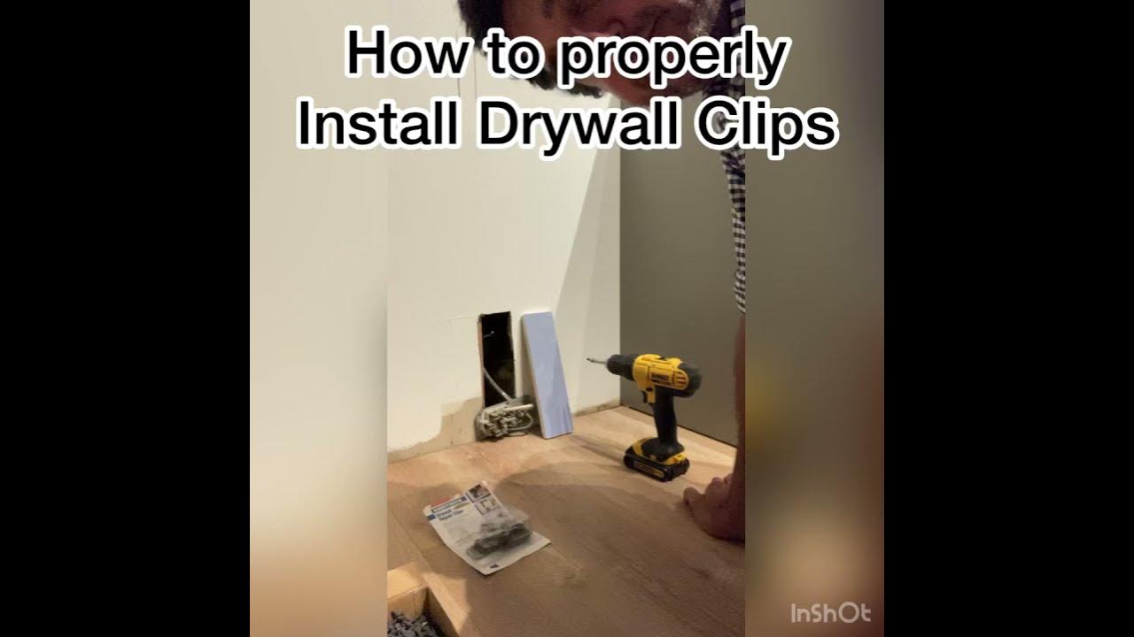 Drywall Sheetrock Repair Clips YouTube