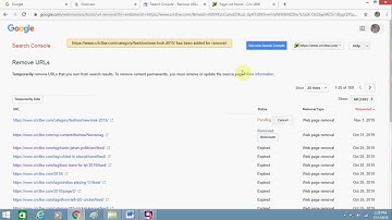 How To Remove URL From New Search Console or Webmaster Tools
