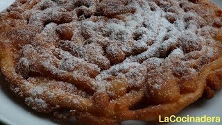 Receta: Tortas Fritas de Carnaval! (Funnel Cake) - LaCocinadera