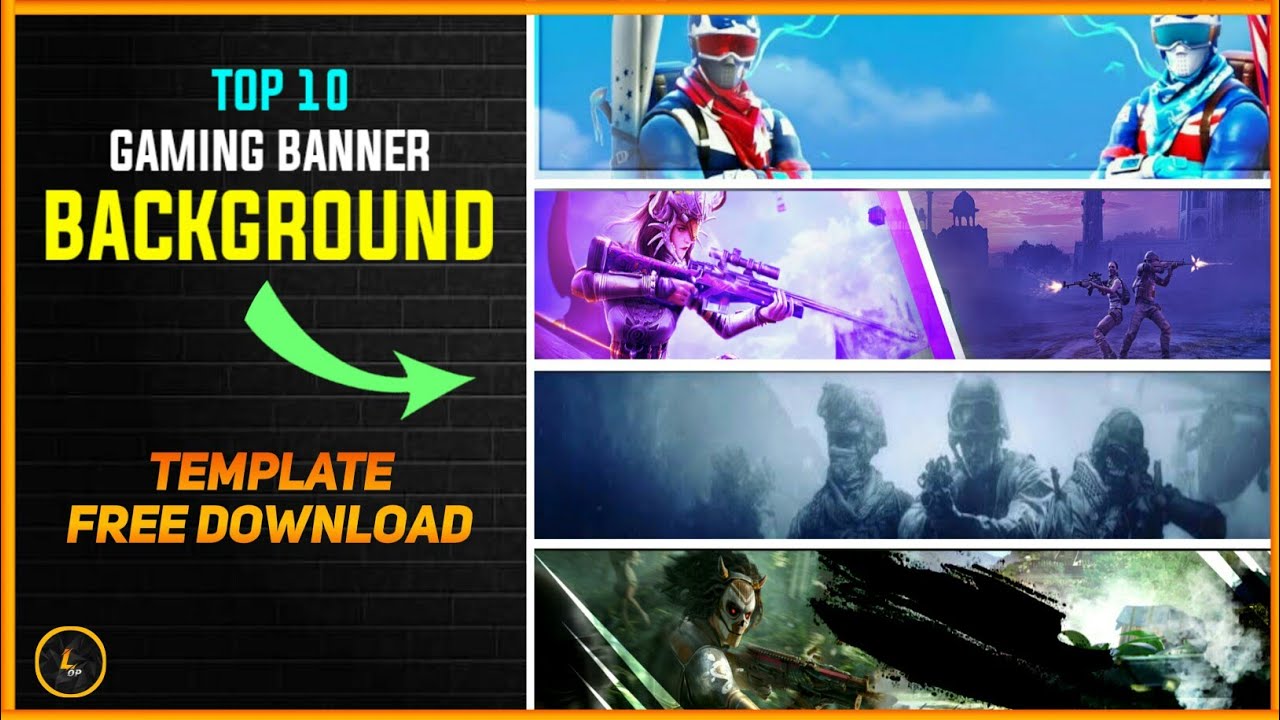 TOP 10 GAMING BANNER BACKGROUND | NO TEXT | Editor Op - YouTube