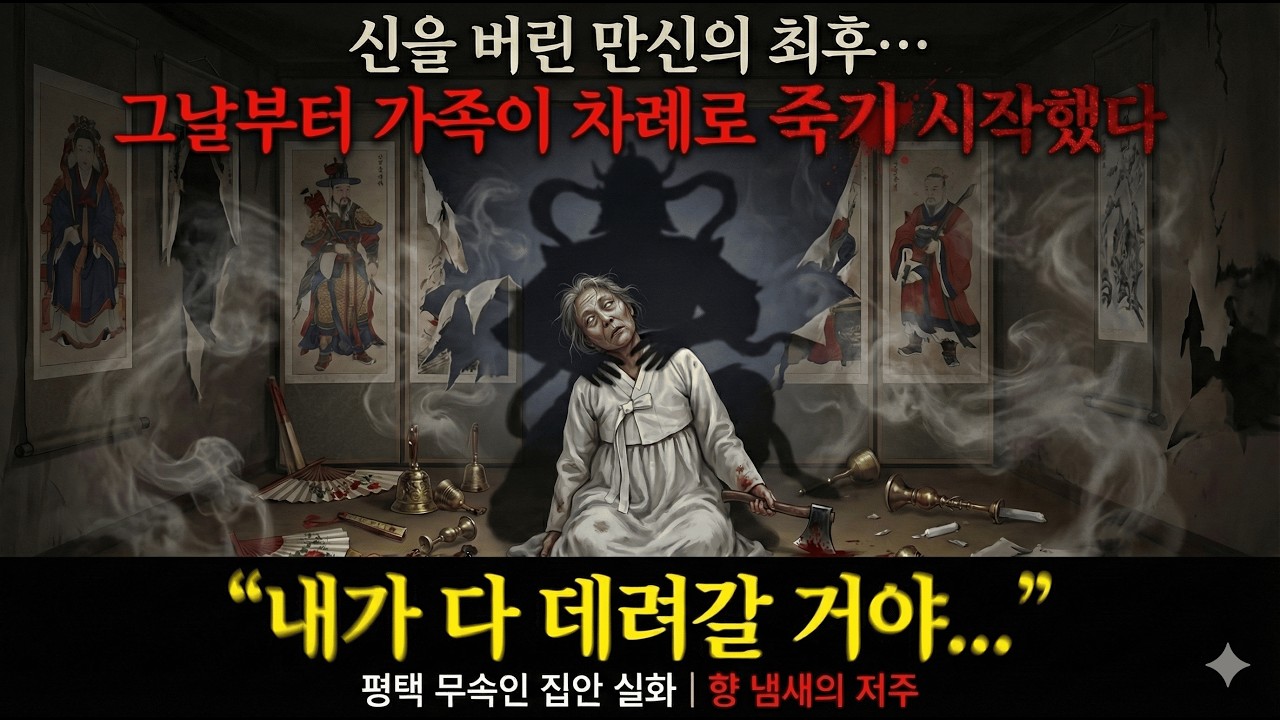 신을 버린 만신의 최후… 그날부터 가족이 차례로 죽기 시작했다  실화 괴담