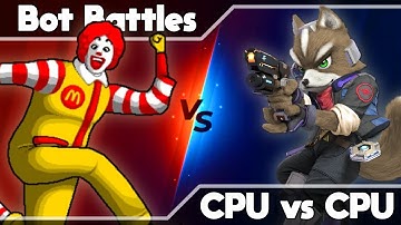 Ronald Mcdonald VS Fox ┃ Level 9 CPU Fight┃ Rivals of Aether