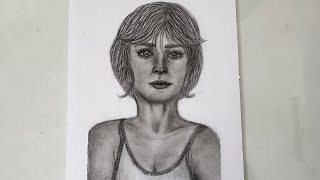 How to Draw a Girl in Profile with Short Hair Wearing a Simple Top
