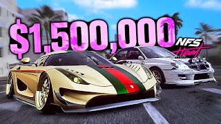 Need For Speed Heat - 1,500,000 Budget Build Koenigsegg Regera Vs Subaru Impreza Wrx