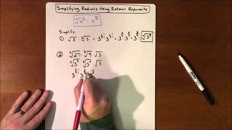 Simplifying Radicals Using Rational Exponents