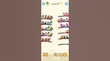 Bird Sort Colour GAMEPLAY LEVEL 157🔥Subscribe Channel@8-Bit games🔥