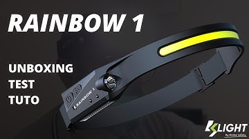 Unboxing and tutorial of a unique headlamp with outstanding design and features: Rainbow 1