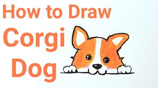 How to Draw Corgi Dog Easy | Pembroke Welsh Corgi