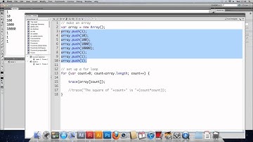 Game Development in AS3 Part 6 - For Loops