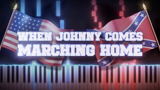 When Johnny Comes Marching Home | Piano Tutorial