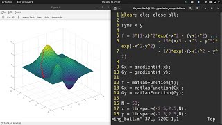 Simulating a Ball Rolling Down a Hill using GNU Octave: Gradient Descent