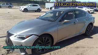 JTHGZ1E27M5020161 Lexus Is 350 2021 JTHGZ1E27M5020161 Lexus Is 350 2021