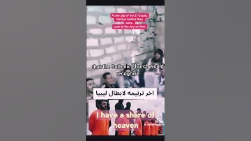 RARE VIDEO OF 21 COPTIC MARTYRS ONLY HOURS BEFORE MARTYRDOM!  #jesus
